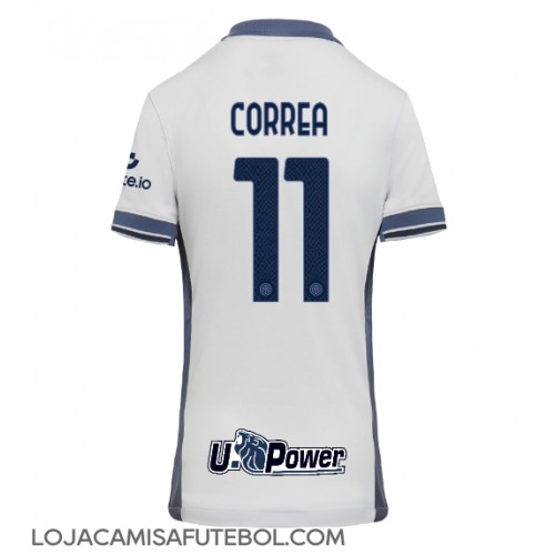 Camisa de Futebol Inter Milan Joaquin Correa #11 Equipamento Secundário Mulheres 2024-25 Manga Curta